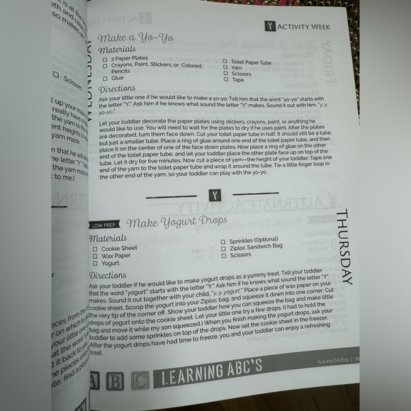 NEW Toddler Lesson Plans: Learning ABC's: 26 wk guide book ages 2-6 yr olds - Picture 9 of 13